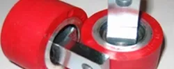 Pressing Roller ø 50x30; Red Silicon; 80º Shore