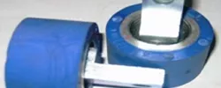 Pressing Roller ø 50x30; Blue Silicon; 45º Shore