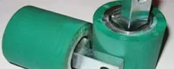 Pressing Roller ø 50x50; Green Silicon; 65º Shore