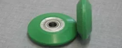 Pressing Roller; ø 80x22x2,5 ; Green Silicon; 65º Shore