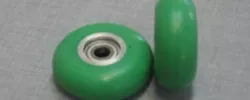 Pressing Roller; ø 80x22x15 ; Green Silicon; 65º Shore