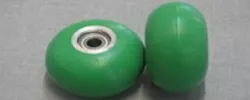 Pressing Roller; ø 80x22x25 ; Green Silicon; 65º Shore